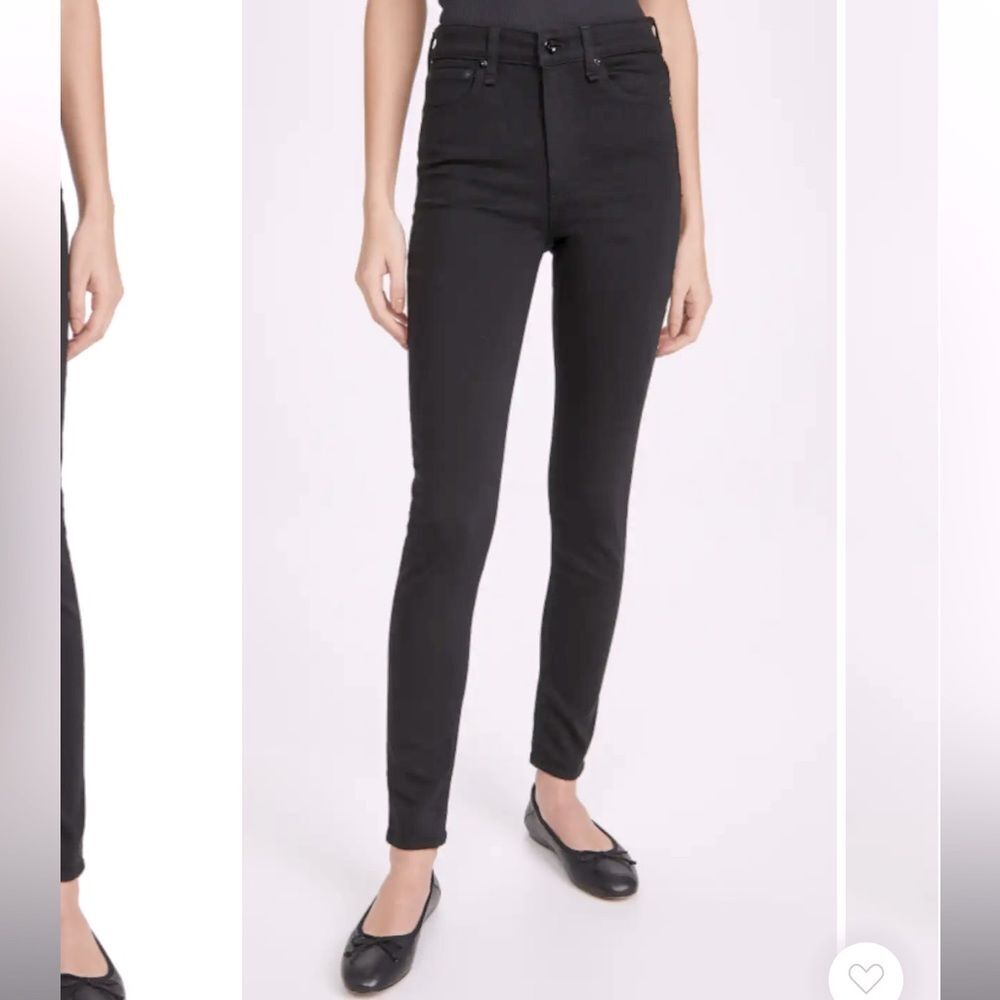 Rag & Bone Women’s Size 25 Skinny Soft Pant Washed Black Office Casual Trouser